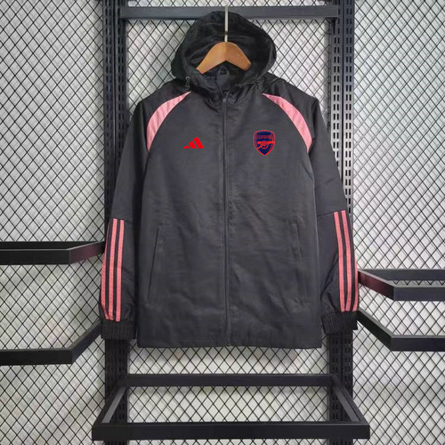 24/25 Arsenal black and pink windbreaker