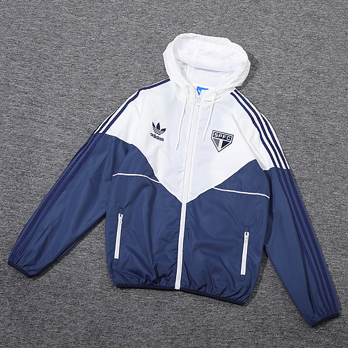 24/25 Sao Paulo blue and white Windbreaker