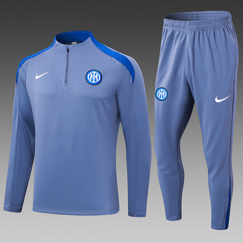 24/25 Inter Milan grey half zip Tracksuit