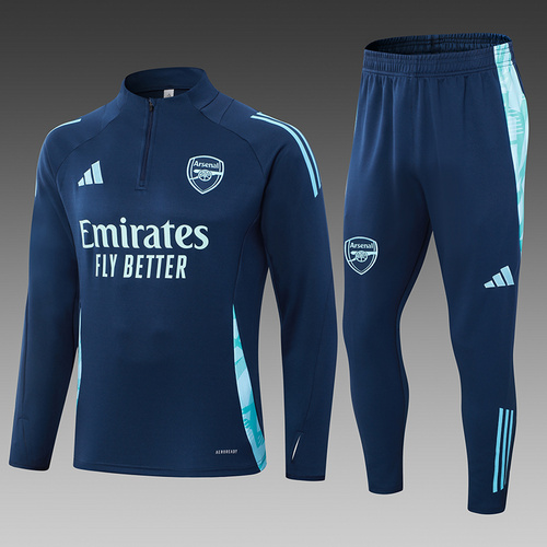 24/25 Arsenal royal blue half zip Tracksuit