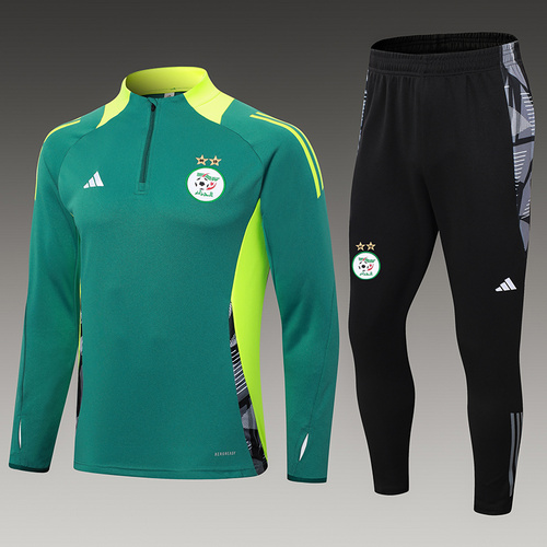 24/25 Algerian dark green half zip Tracksuit