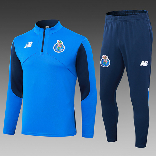  24/25 Porto color blue half zip tracksuit