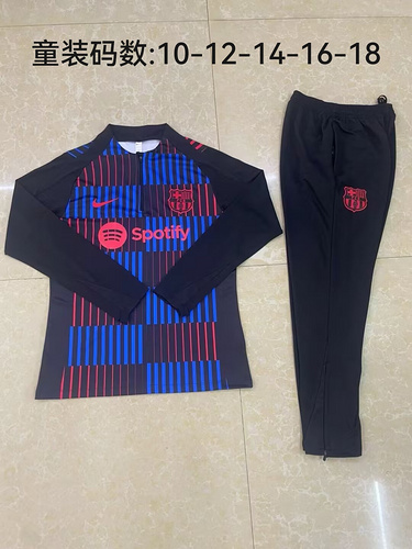 24/25 Barcelona red and blue kid Tracksuit