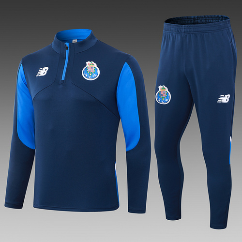  24/25 Porto royal blue half zip tracksuit