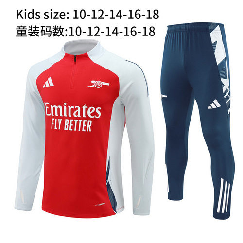 24/25 Arsenal red half zip kid Tracksuit