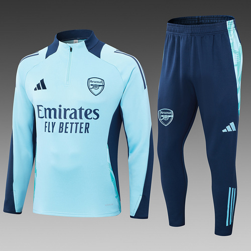 24/25 Arsenal Light blue half zip Tracksuit