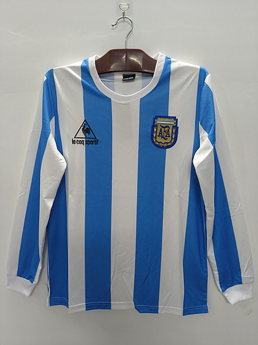 Retro 1986 Argentina Home Long Sleeve