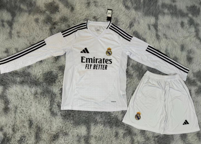 Adult Kits 24/25 Real Madrid Home Long Sleeve