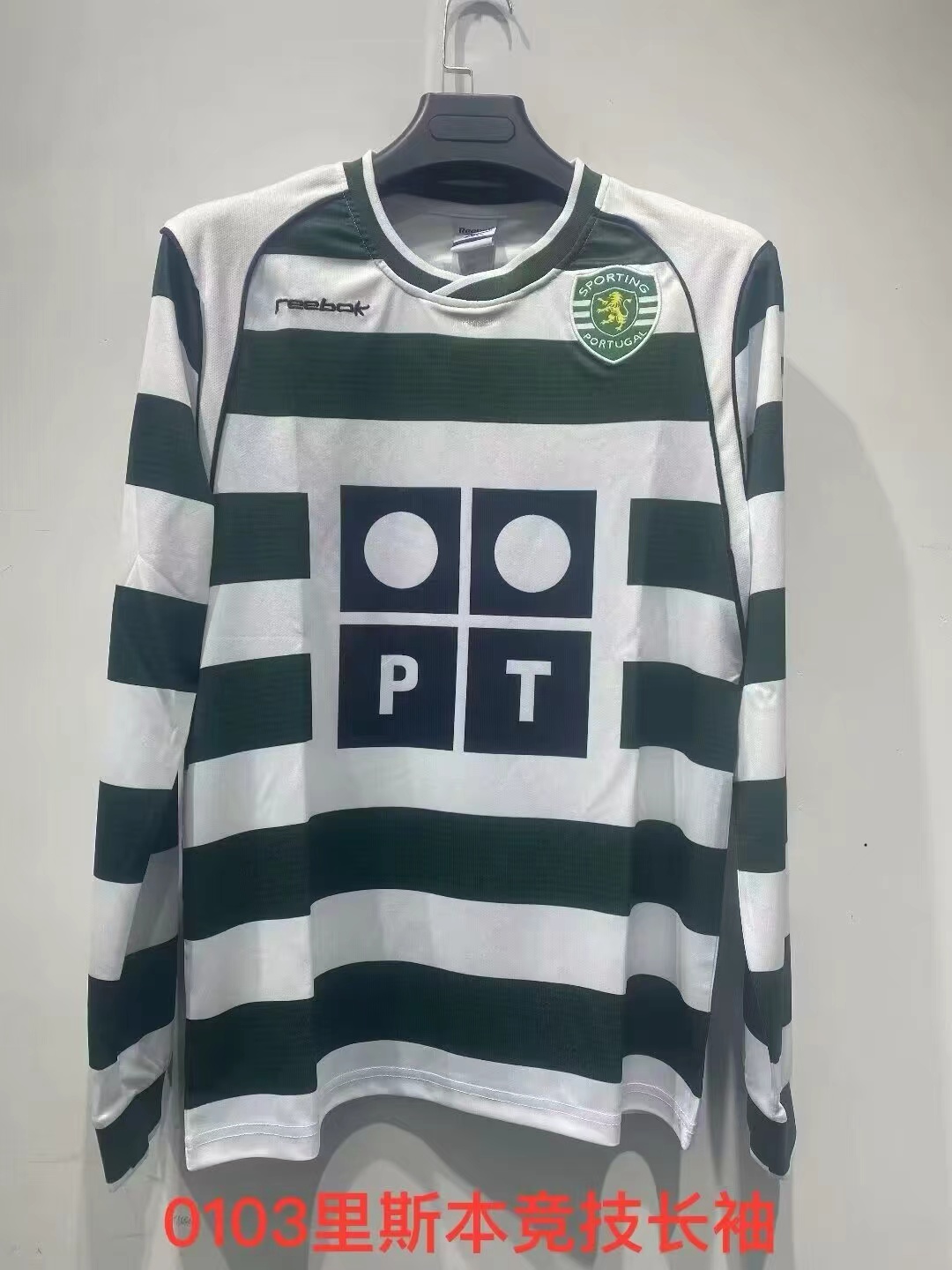 Retro Long SleeveSporting Lisbon 01/03 Home