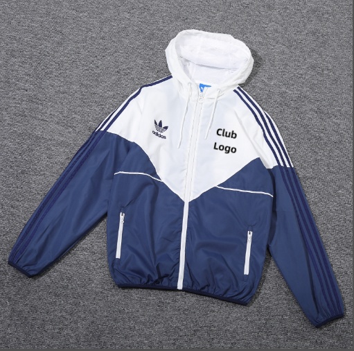 24/25  Manchester United blue and white Windbreaker