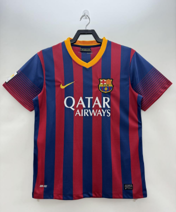 Retro 13/14 Barcelona Home-Comes with La Liga patch