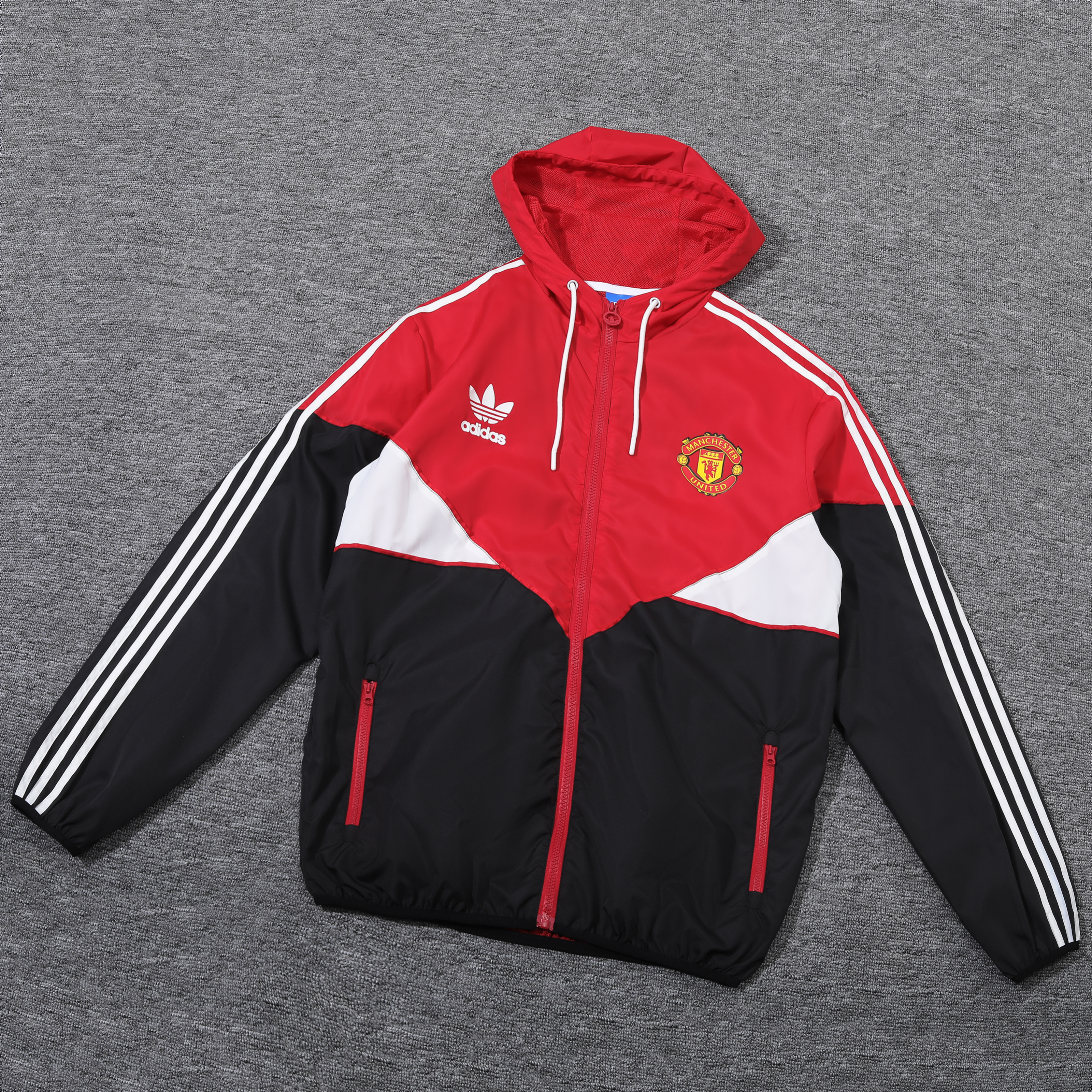 24/25  Manchester United red and black Windbreaker