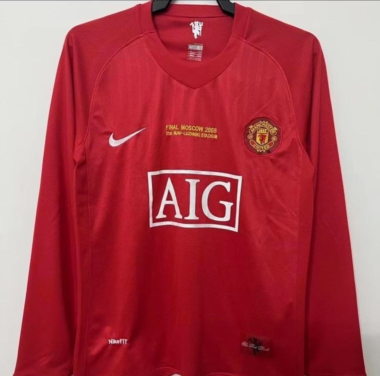 Retro 07/08 Manchester United Home long sleeve