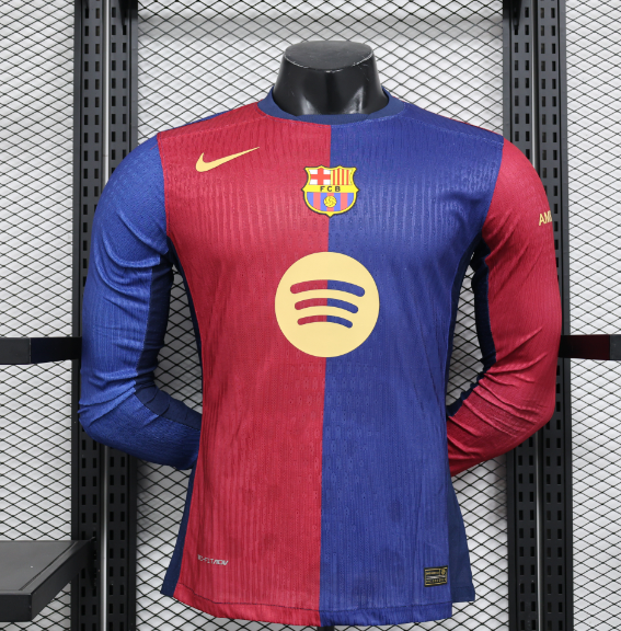 Player Version 24/25 Barcelona home long sleeve