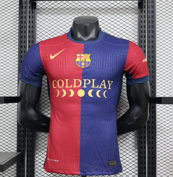 Player Verison 24/25 Barcelona home Coldplay Band Special Edition