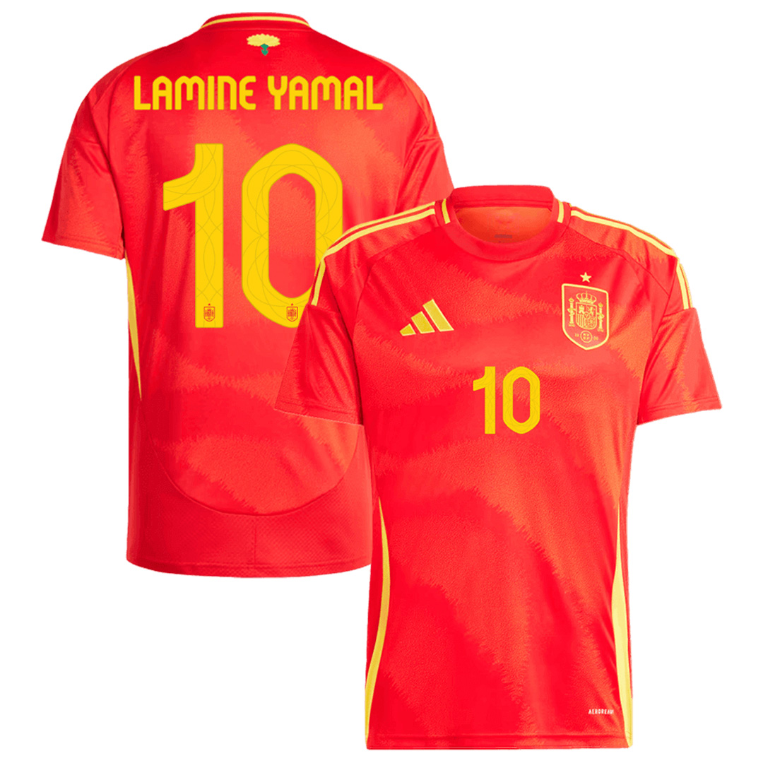 [Super Replica] LAMINE YAMAL 10 Spain Home Jersey Euro 2024