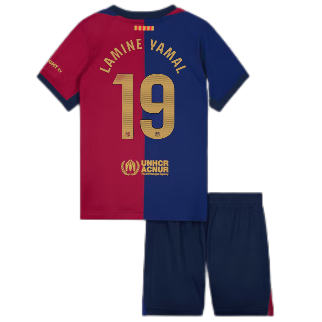 Kids LAMINE YAMAL 19 Barcelona Home Kit 2024/25