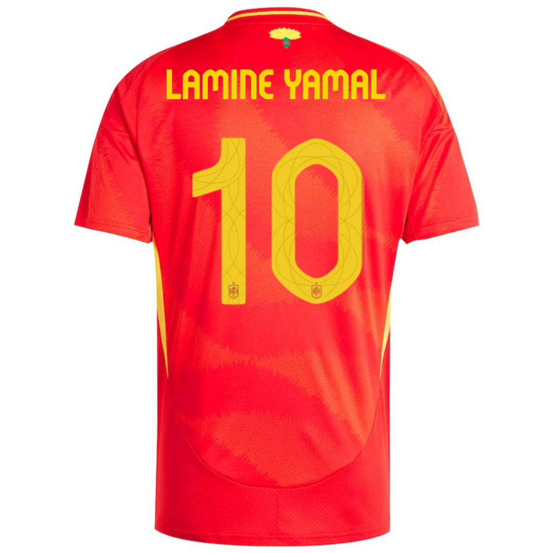 LAMINE YAMAL 10 Spain Home Jersey Player Version Euro 2024