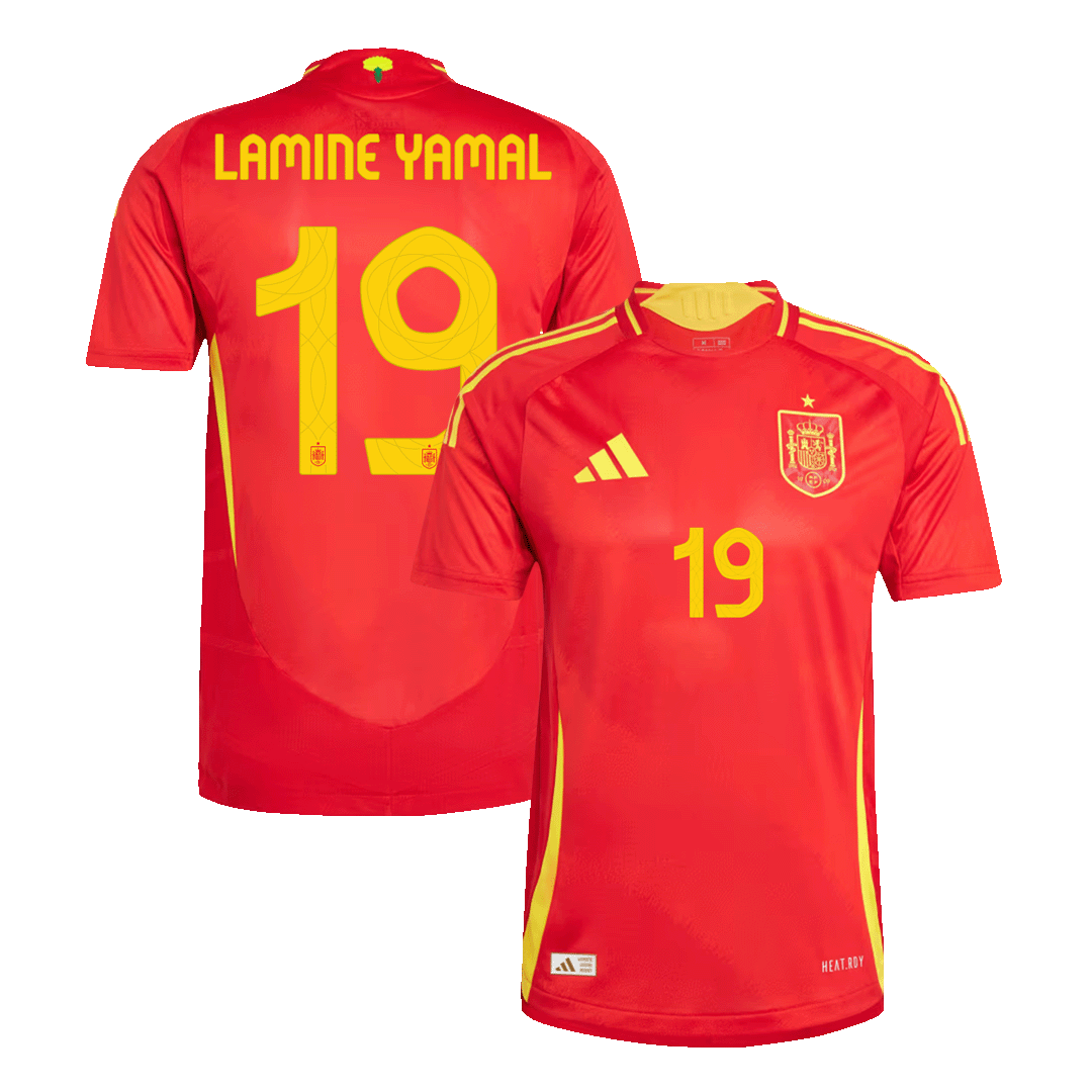 LAMINE YAMAL 19 Spain Home Jersey Player Version Euro 2024