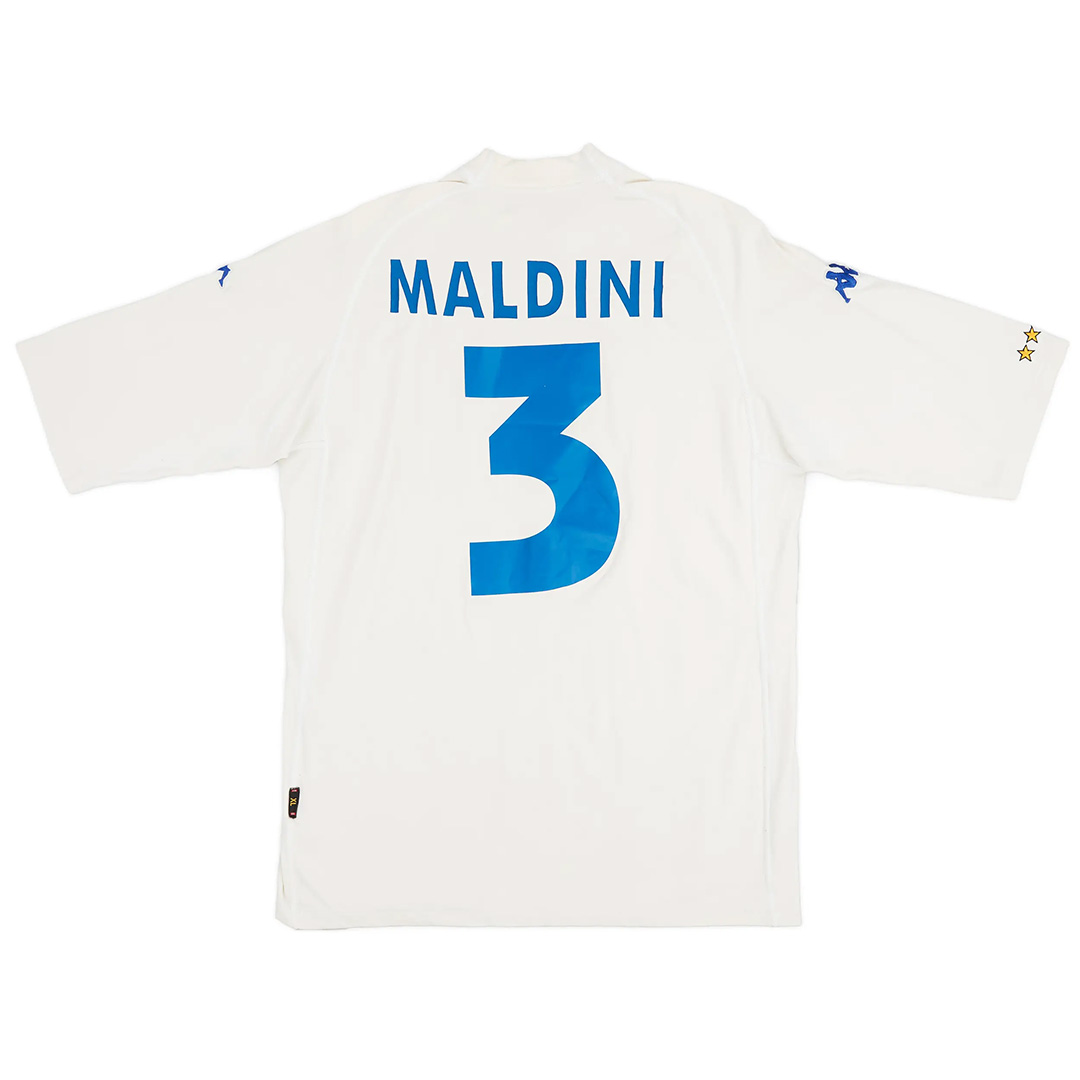 Maldini 3 Italy Retro Jersey Away Euro Cup 2000