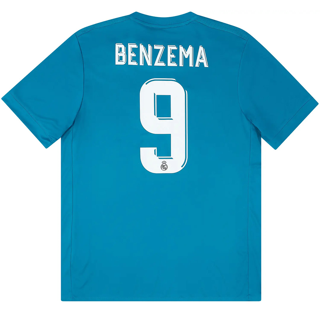 BENZEMA 9 Real Madrid Retro Third Jersey 2017/18