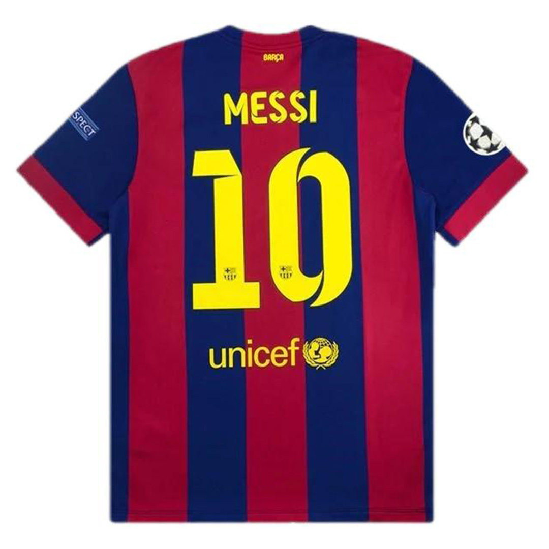 Messi 10 Retro Barcelona Home Jersey 2014/15