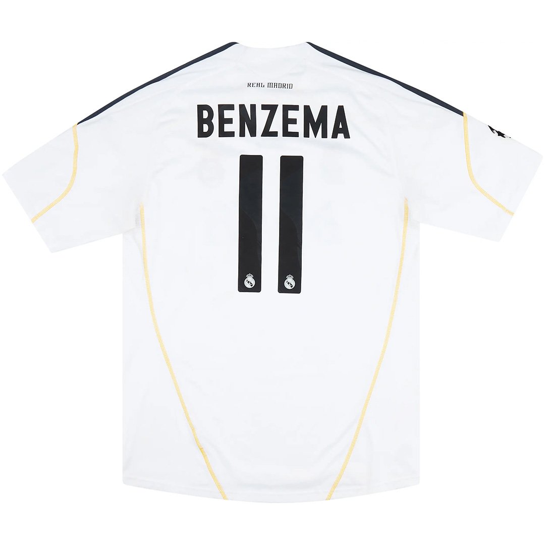 BENZEMA 11 Retro Real Madrid Home Jersey 2009/10