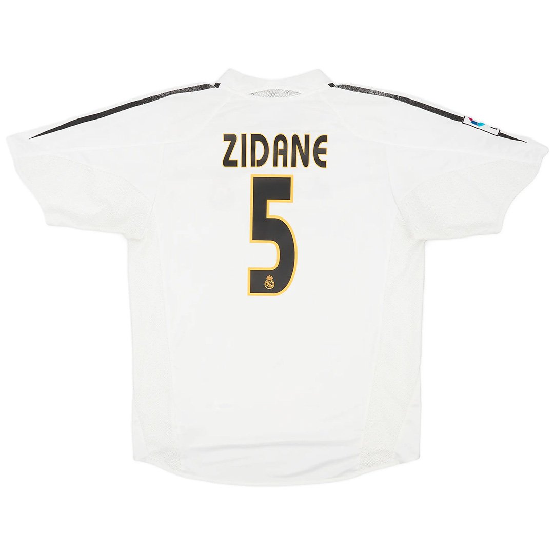 Zidane 5 Real Madrid Retro Jersey Home 2004/05