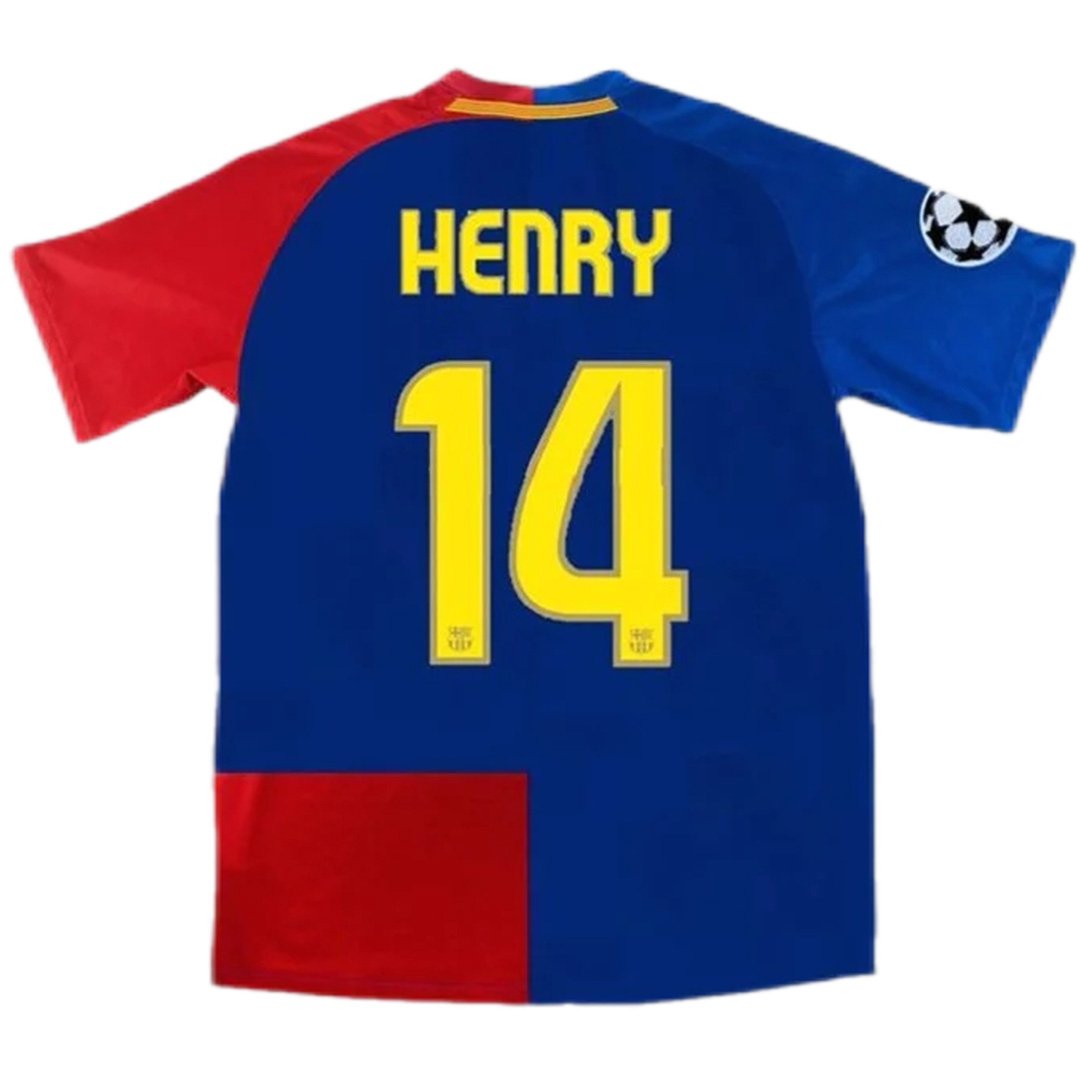 Barcelona Henry 14 UCL Final Retro Jersey Home 2008/09