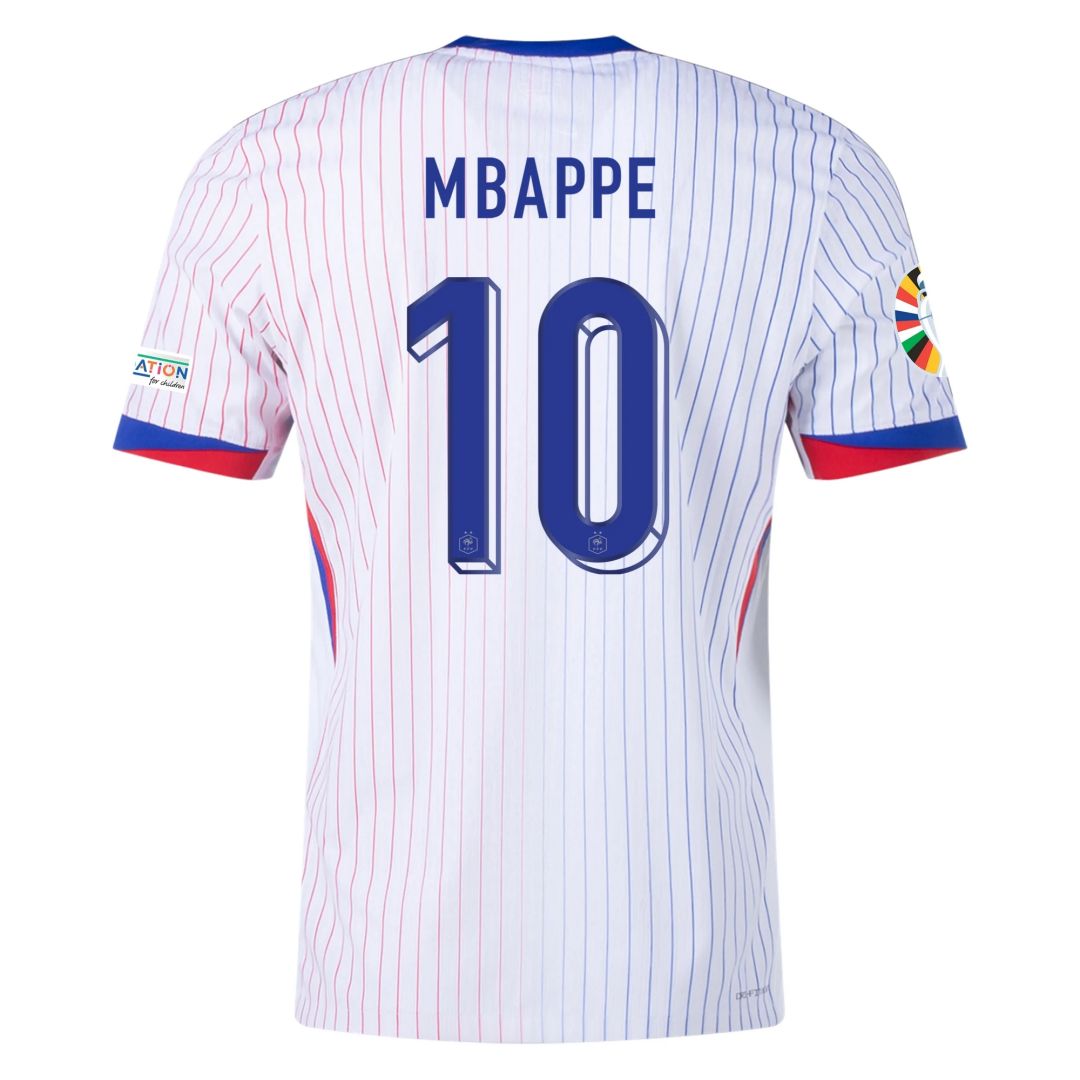 MBAPPE 10 France Away Jersey Player Version Euro 2024