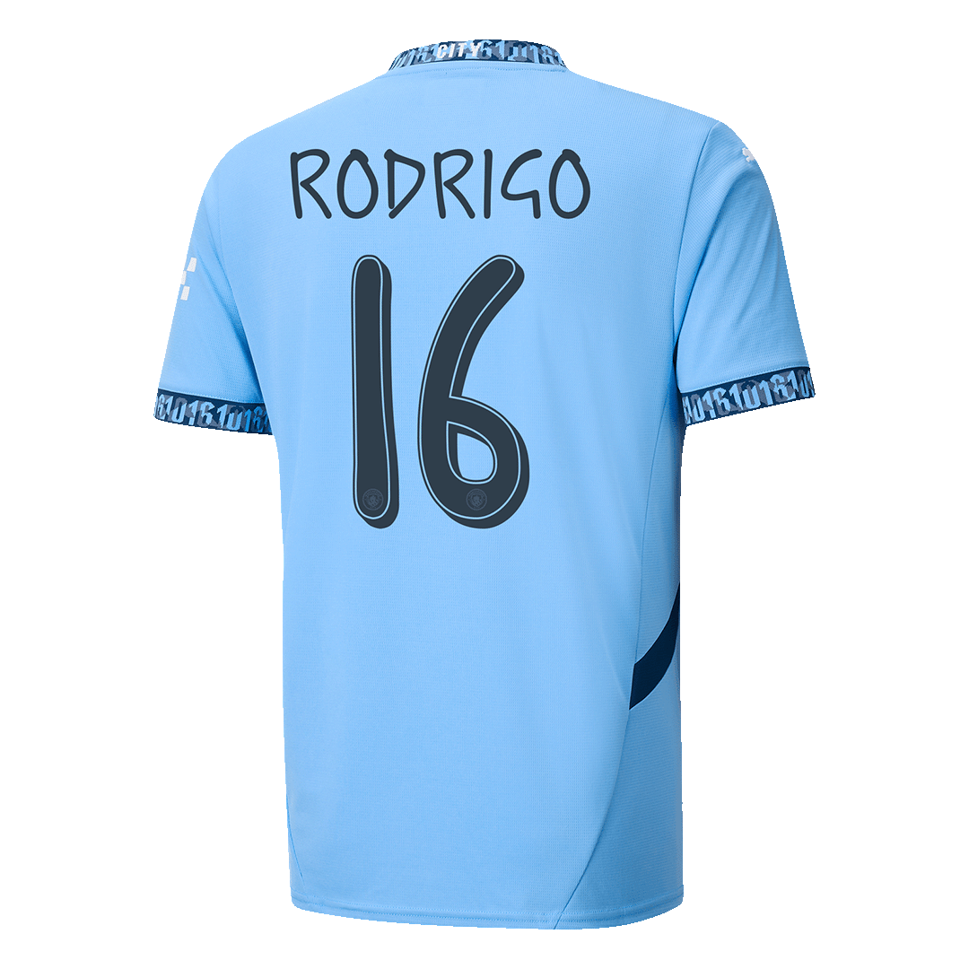 [Super Replica] RODRIGO 16 Manchester City Home Jersey 2024/25 - UCL Font