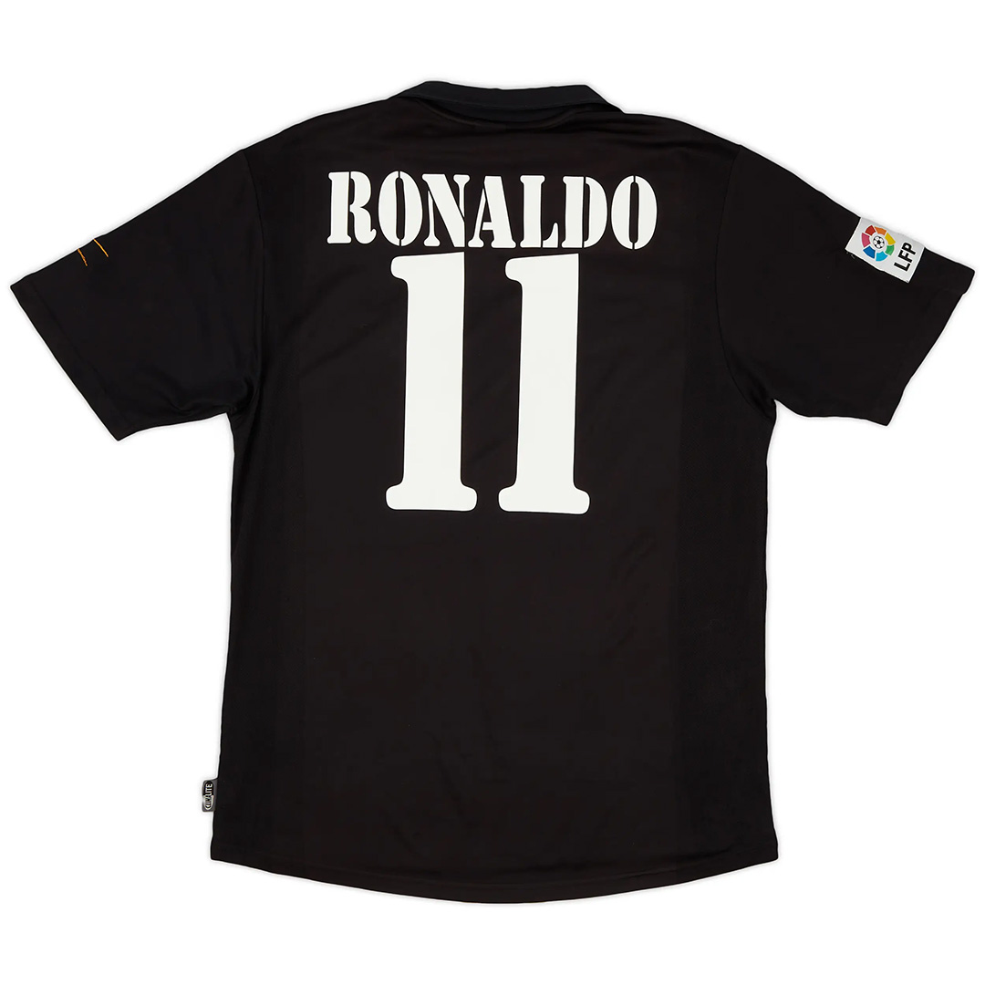 Ronaldo 11 Real Madrid Retro Jersey Centenary Away 2002/03