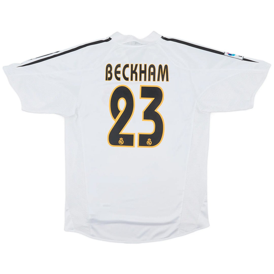 Beckham 23 Real Madrid Retro Jersey Home 2004/05