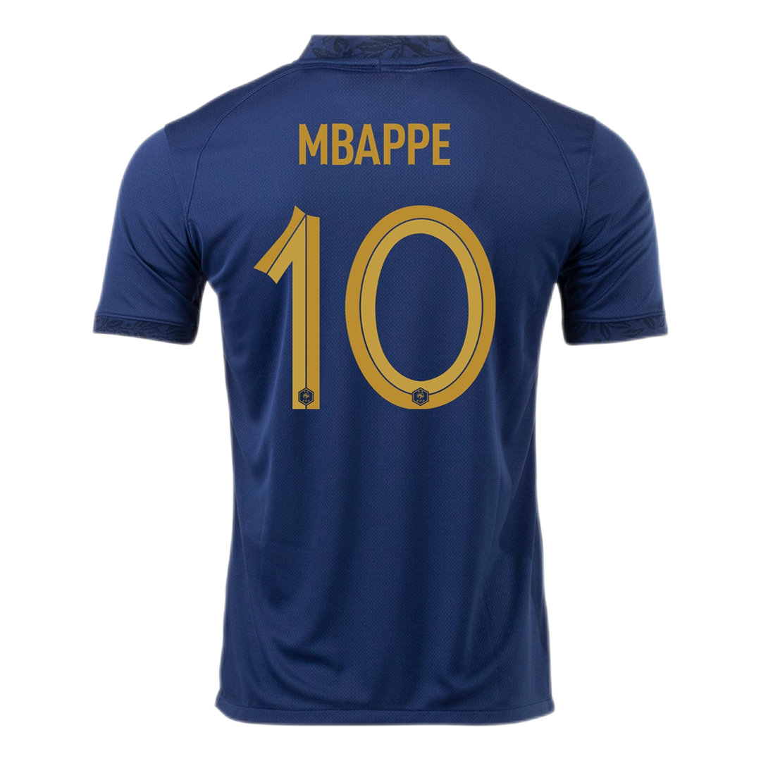 France MBAPPE 10 Jersey Home Replica World Cup 2022