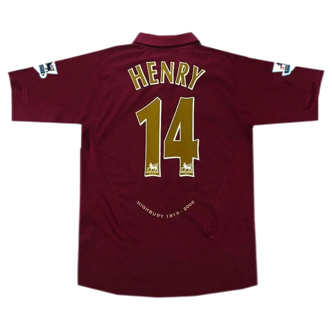 Henry 14 Retro Arsenal Home Jersey 2005/06