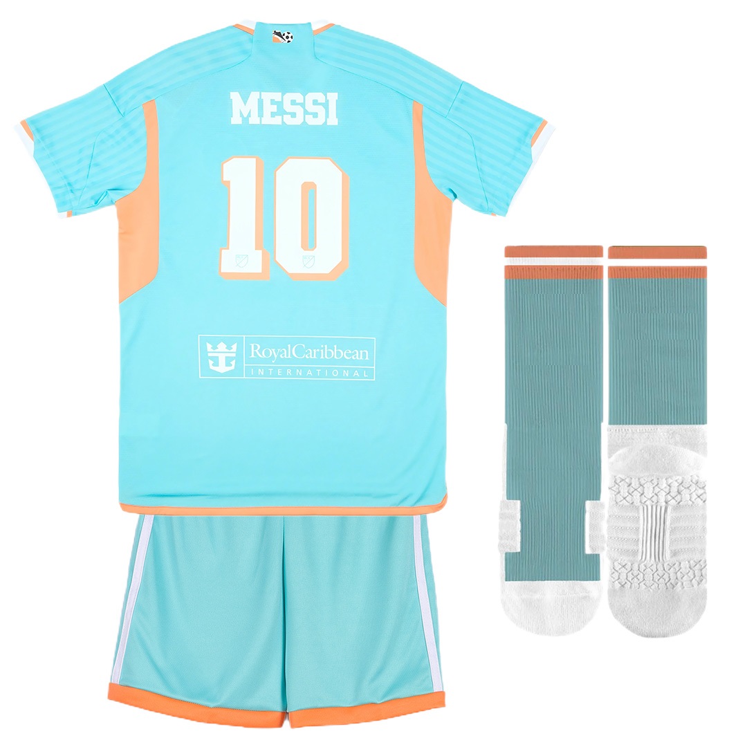 Messi 10 Kids Inter Miami CF Third Full Kit 2024