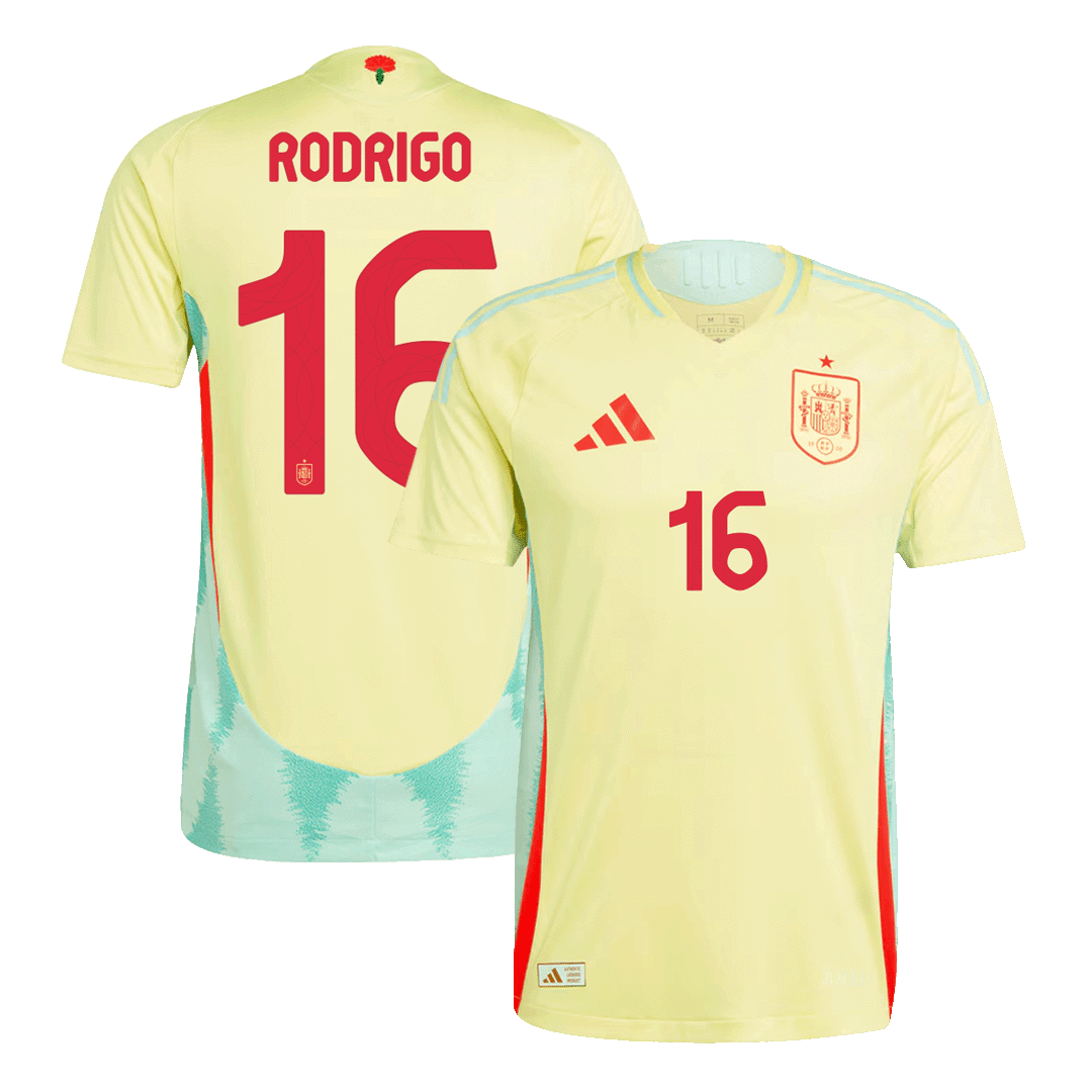 RODRIGO 16 Spain Away Jersey Player Version Euro 2024