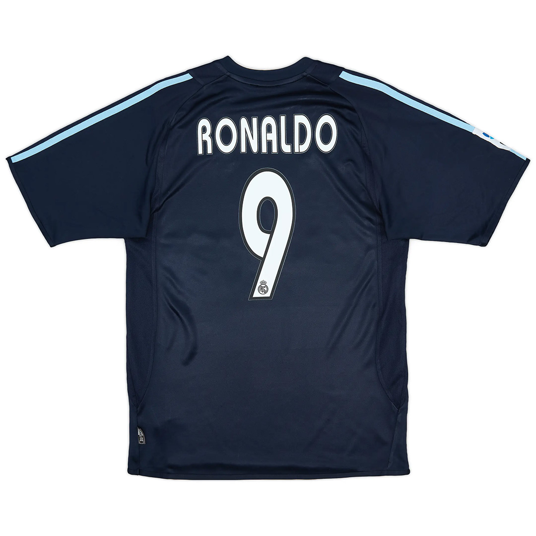 RONALDO 9 Retro Real Madrid Away Jersey 2003/04