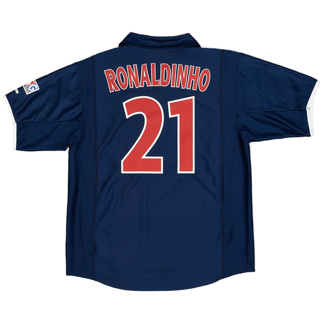 Ronaldinho 21 Retro PSG Home Jersey 2001/02