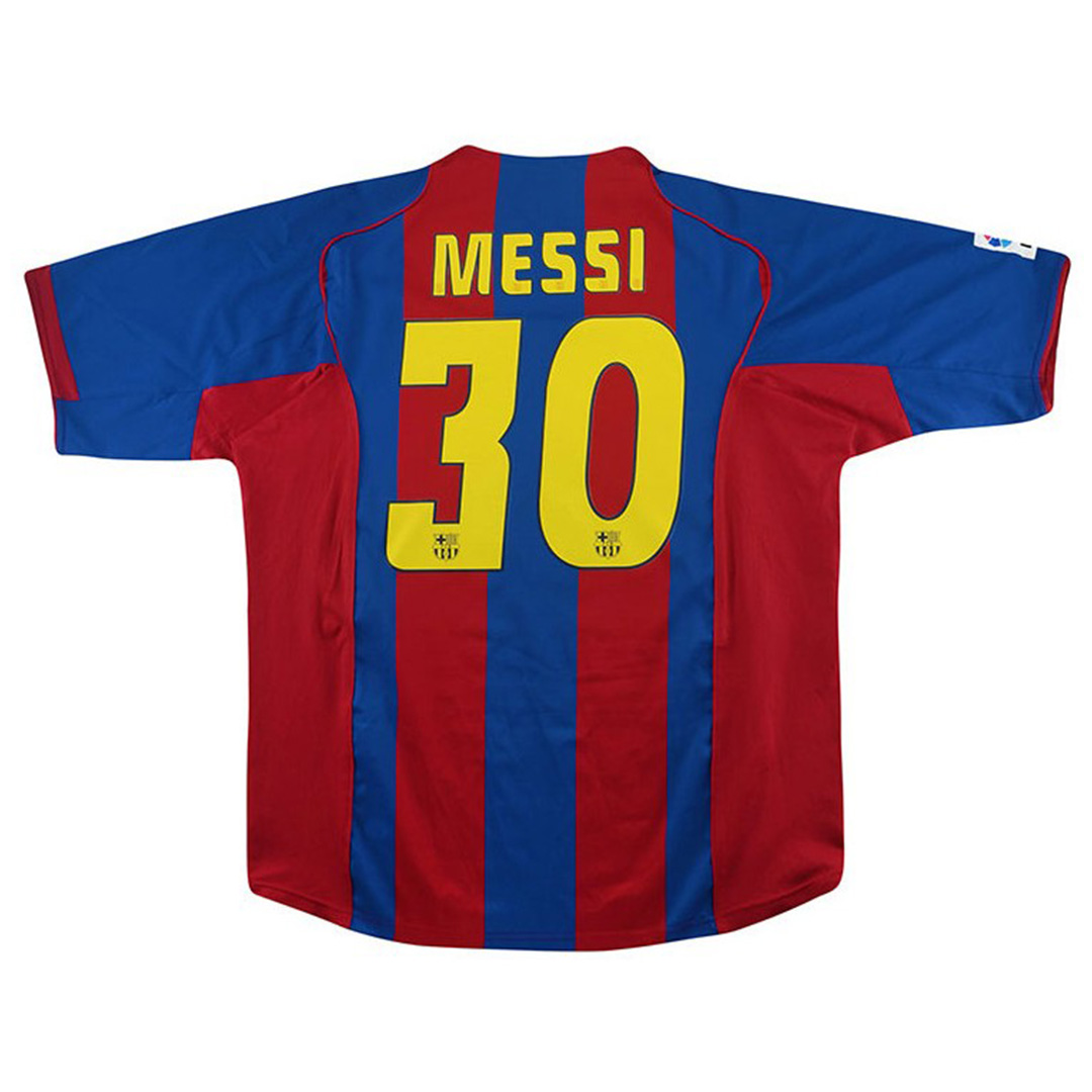 Messi 30 Retro Barcelona Home Jersey 2004/05