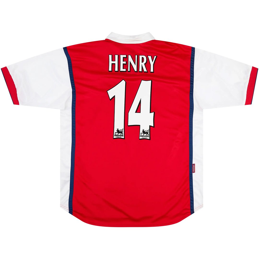 HENRY 14 Arsenal Retro Jersey Home 1998/99