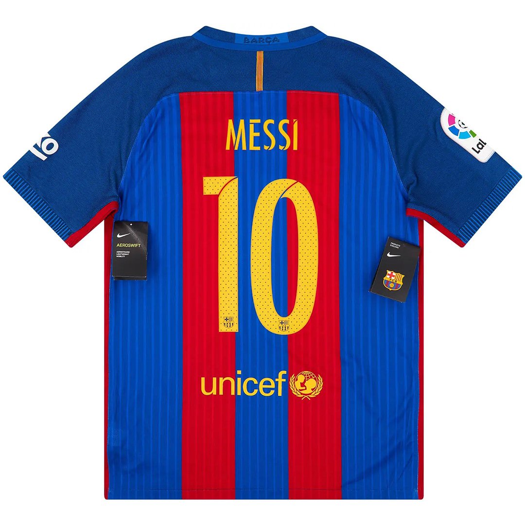 Messi 10 Barcelona Home Retro Jersey 2016/17