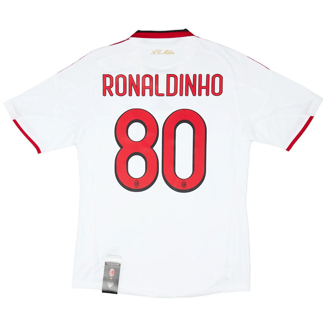 Ronaldinho 80 Retro AC Milan Away Jersey 2009/10