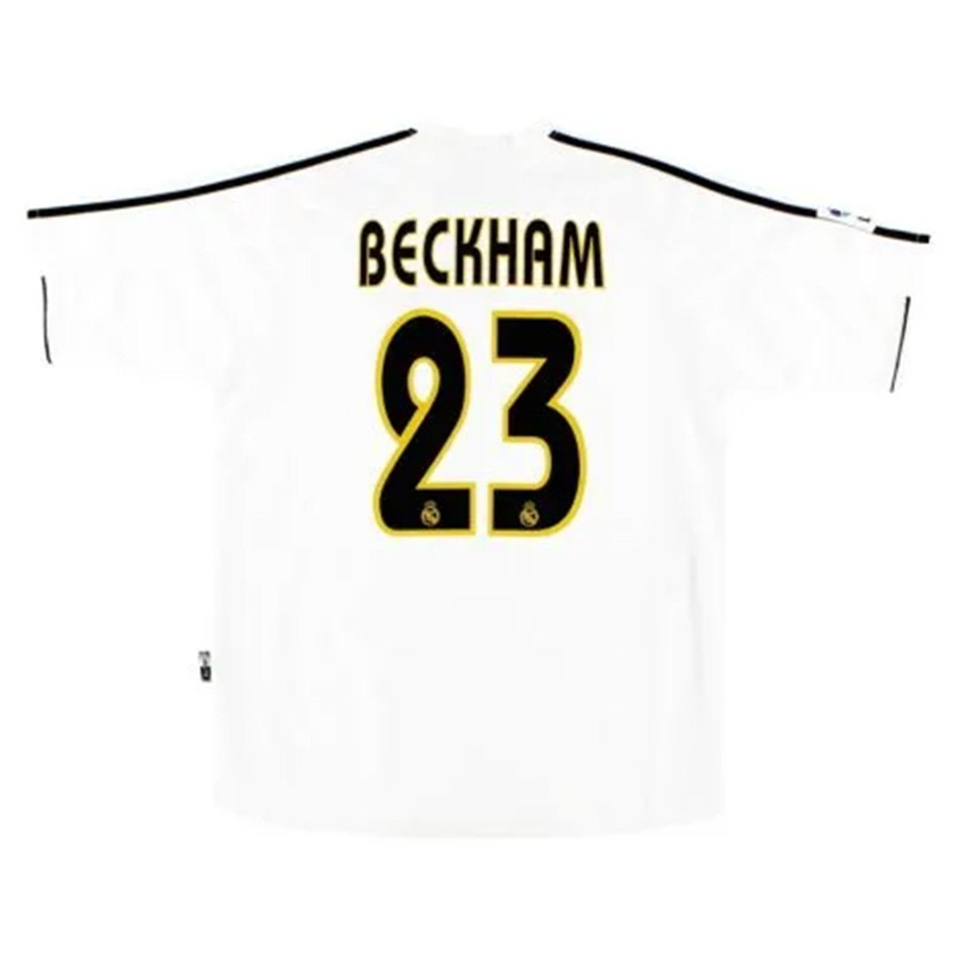 Retro Real Madrid BECKHAM 23 Home Jersey 2003/04