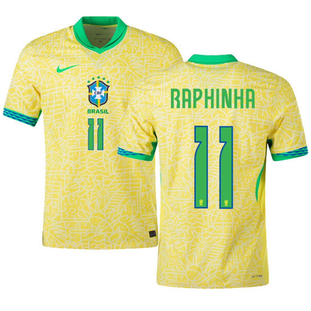 [Super Replica] RAPHINHA 11 Brazil Home Jersey Copa America 2024