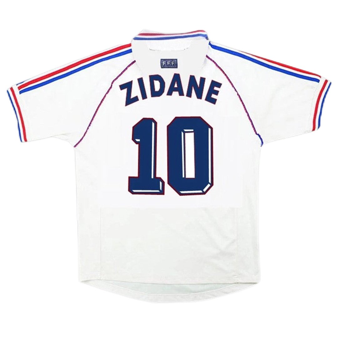 Zidane 10 France Retro Jersey Away World Cup 1998