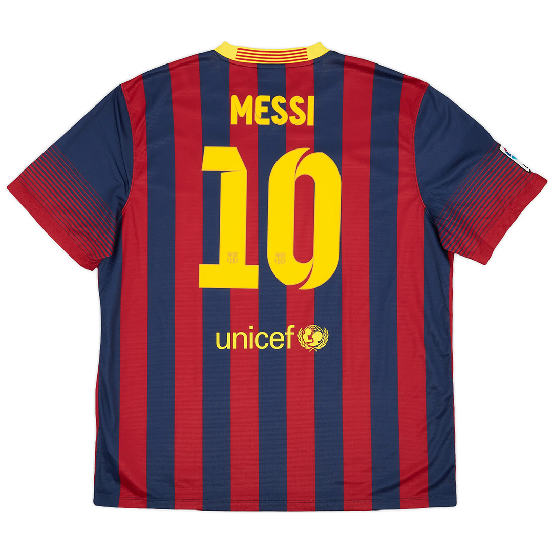 Messi 10 Retro Barcelona Home Jersey 2013/14