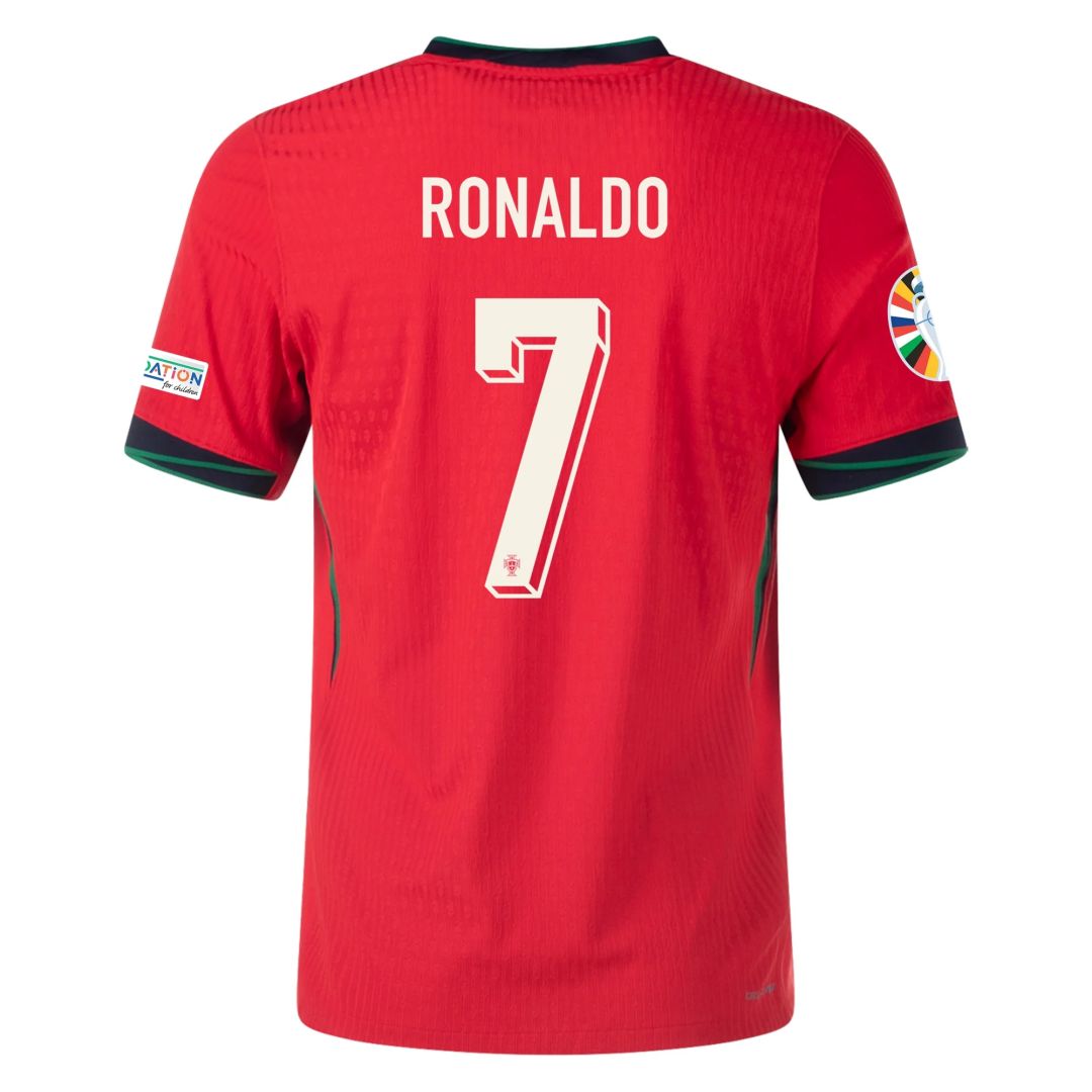 Ronaldo 7 Portugal Home Jersey Player Version EURO 2024