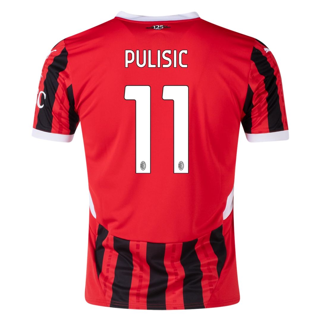 Pulisic 11 AC Milan Jersey Home 2024/25