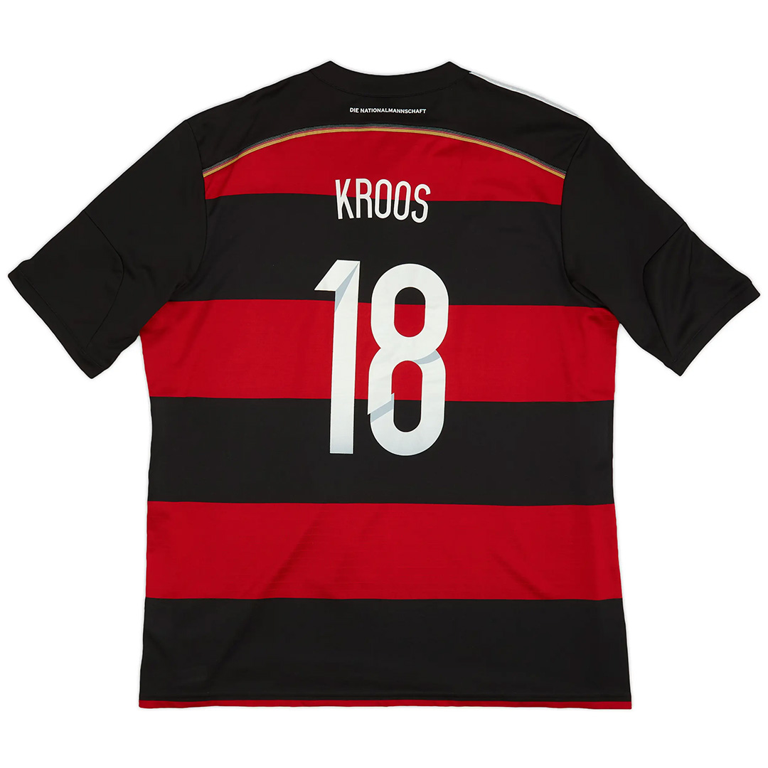 Kroos 18 Retro Germany Away Jersey World Cup 2014